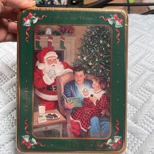 Vintage - Oreo Holiday Cookie Tin - 1993 -🎅